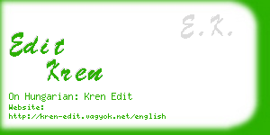 edit kren business card
